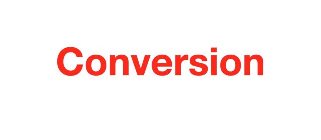 Conversion